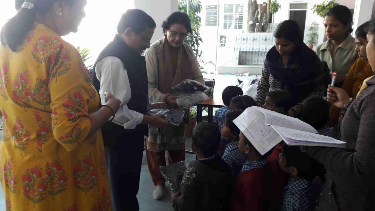 Our schools located at Khatipura; Jhalana andSanganer had witnessed Uniform distribution to the kidoz