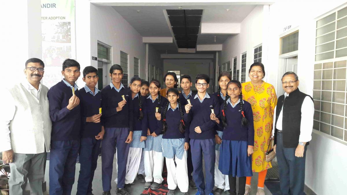 Our schools located at Khatipura; Jhalana andSanganer had witnessed Uniform distribution to the kidoz